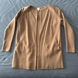 J.crew collarless sweater/blazer. Size small
